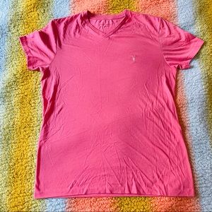 AllSaints Pink V-Neck - Men’s M - Slim fit